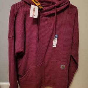 Womens cute fuschia Carhartt size M sweatshirt hoodie